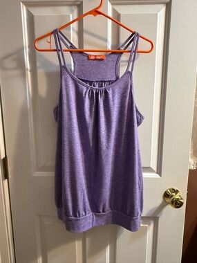 Blevonh Lavender Double-Strap Tank Top